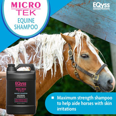 Aplicación en caballo durante el baño para alivio rápido