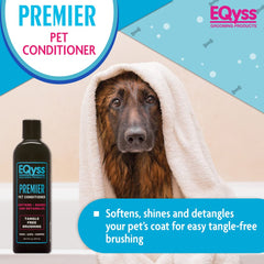 Eqyss Premier Pet Conditioner: detalle del envase para un cuidado de pelaje respetuoso