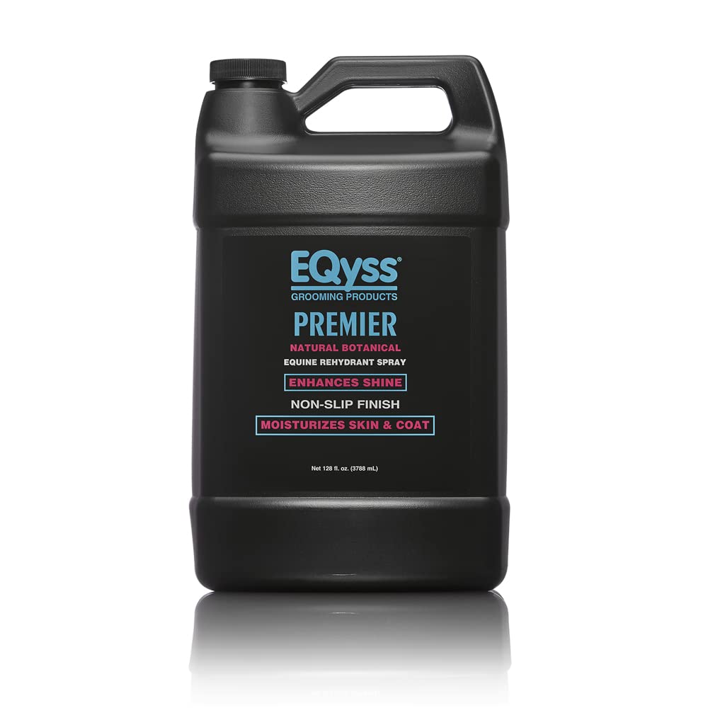 Eqyss Premier Rehidratante Equino: botella de spray para aplicación suave y humectante.