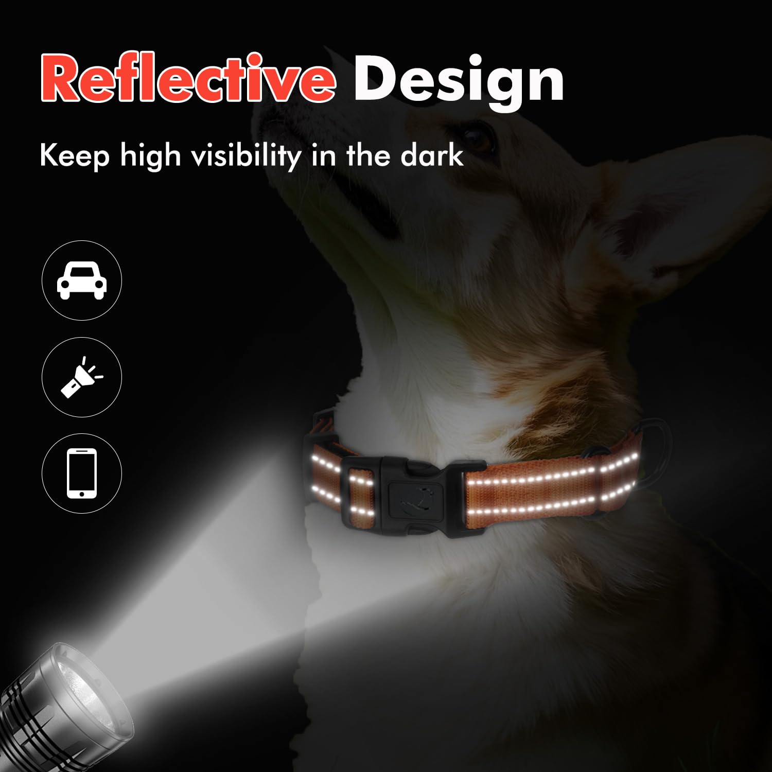 Ajuste en talla para perros variados, Erbine martingale mostrado en uso diario