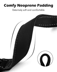 Erbine collar martingale reflectante de nylon negro mejora visibilidad nocturna
