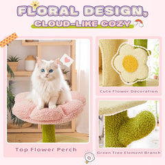 Erinnyees plataforma-flor-gato: diseño floral que atrae gatitos para juego