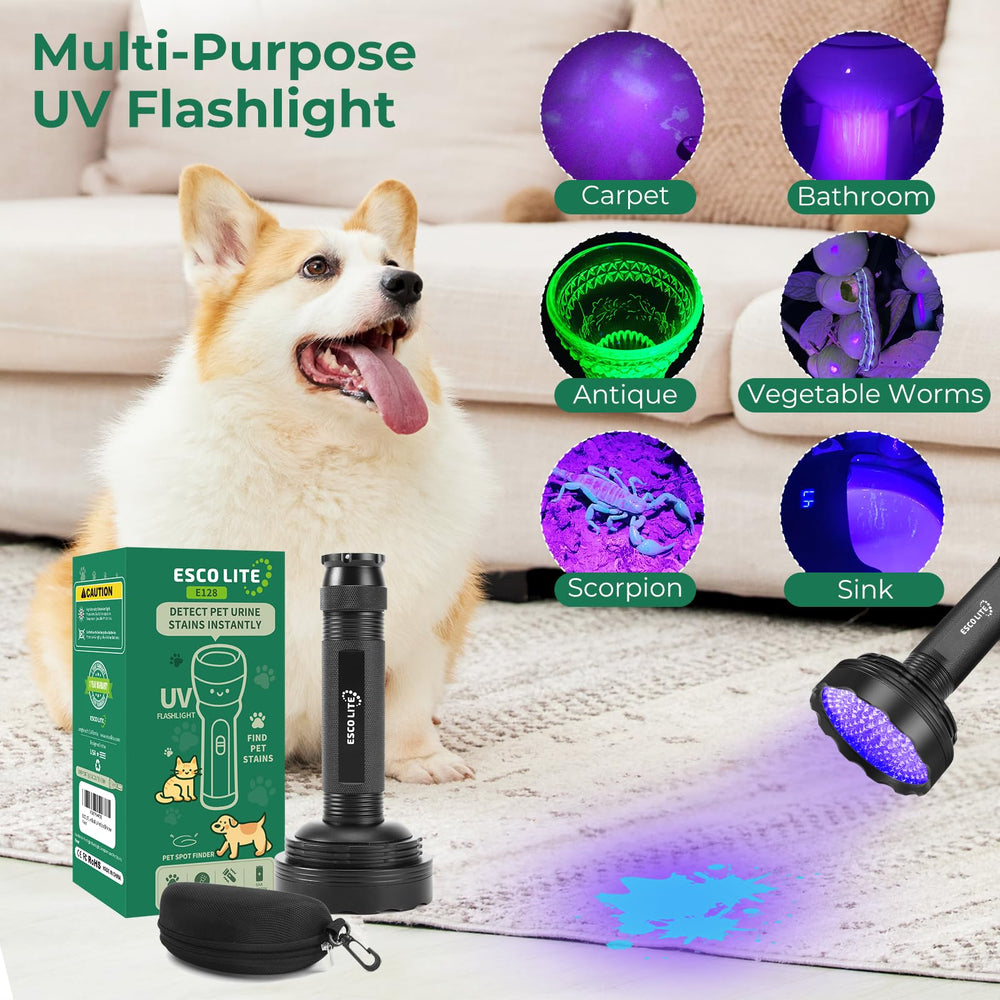 Detección de manchas ocultas y rastreo con ESCO LITE UV.