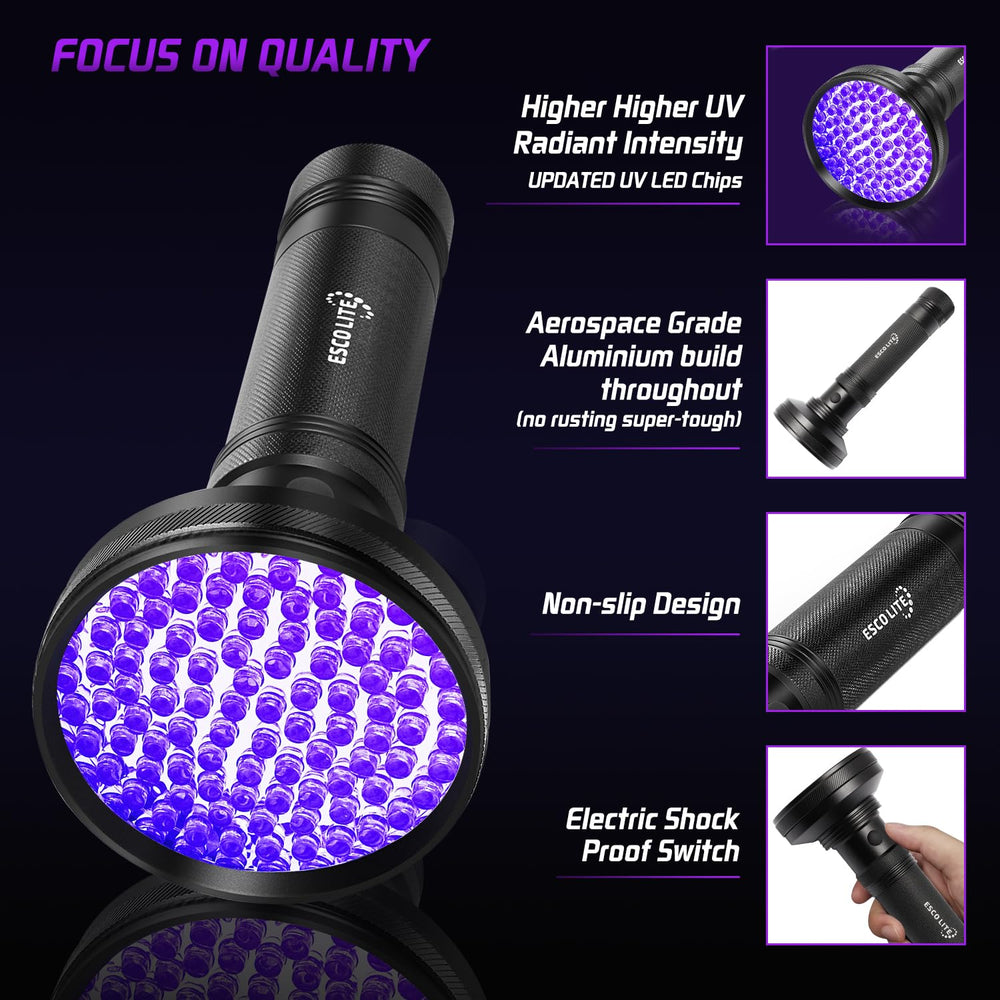 Luz UV de alta intensidad de ESCO LITE para inspecciones efectivas.