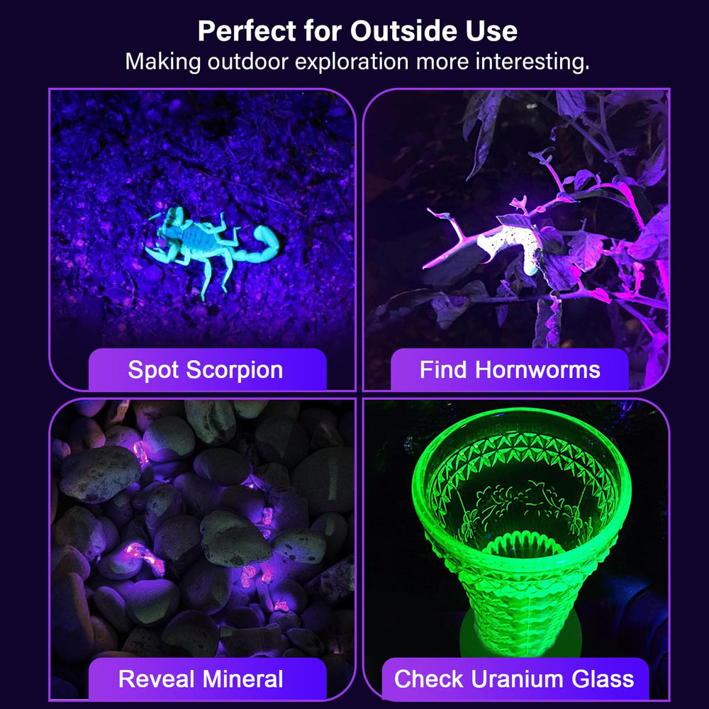 Detección de manchas en ropa de cama con ESCO LITE UV 395nm.
