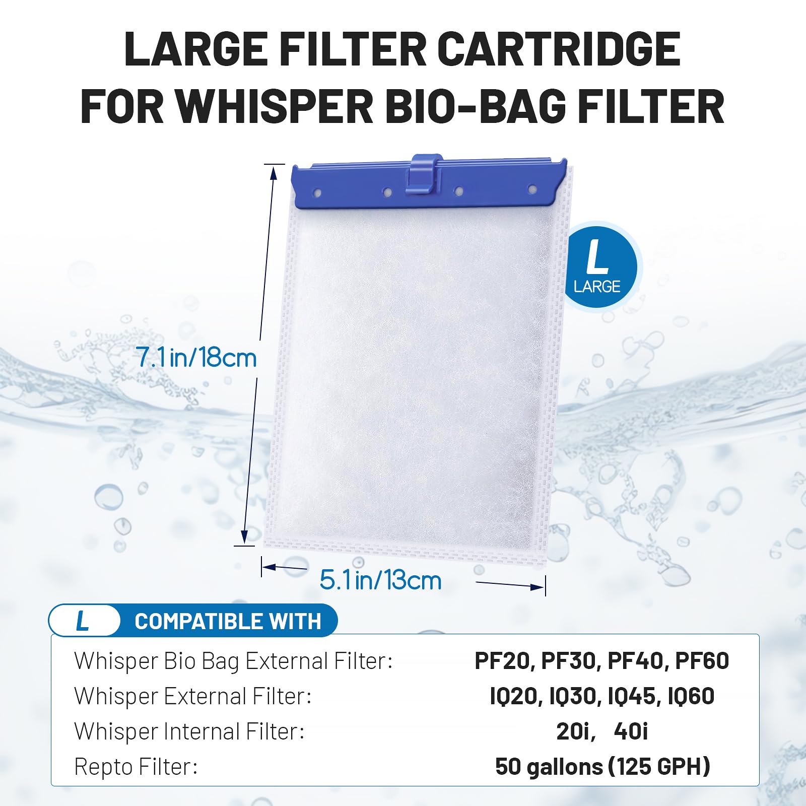 Esctabalt filtración de 3 capas para agua clara