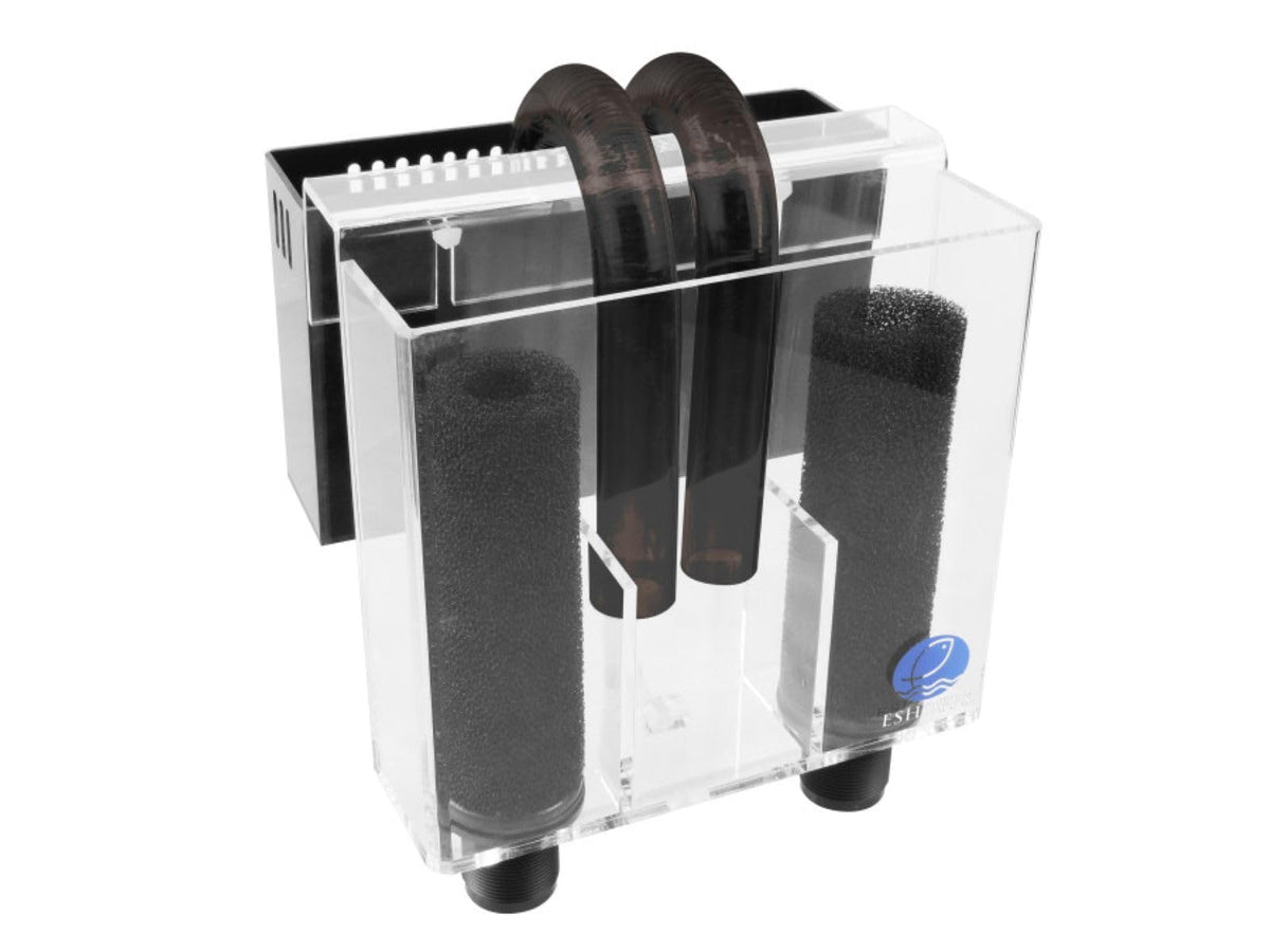 Eshopps AEO11015 Caja de desbordamiento Pf-1200, drenaje dual para mayor fiabilidad en acuarios grandes.