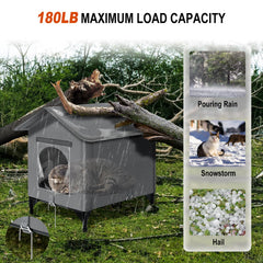 Esnendir casa-gato techo impermeable: protección contra lluvia y viento