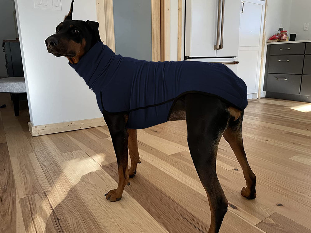 Esobo abrigo para perro con forro polar, apertura trasera para ponérselo fácilmente