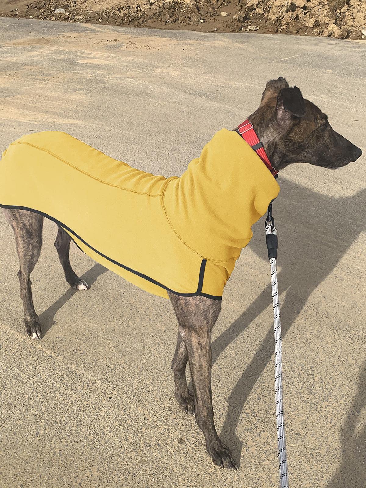 Esobo abrigo para perro, apertura para patitas, fácil de usar.