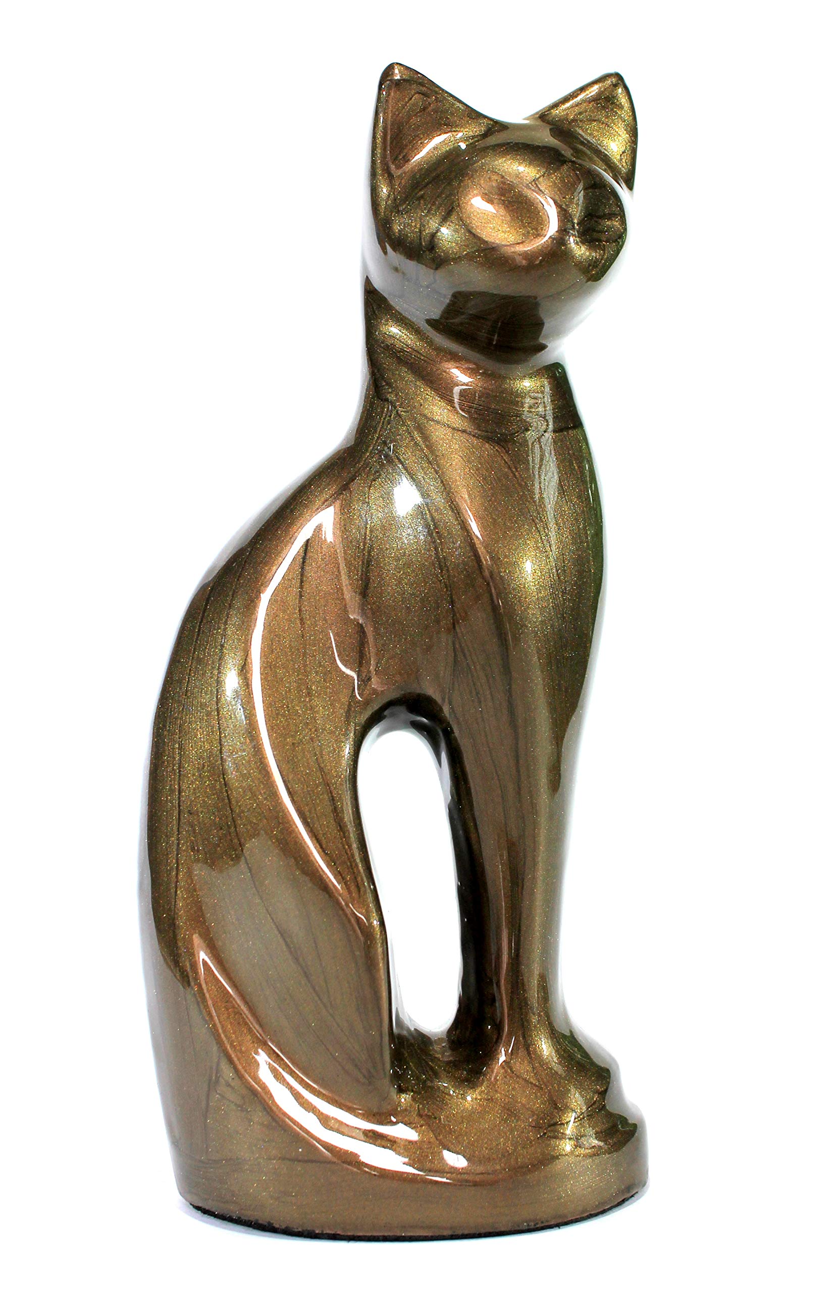 Urna gato eSplanade con acabado lustroso, belleza que acompaña el recuerdo.