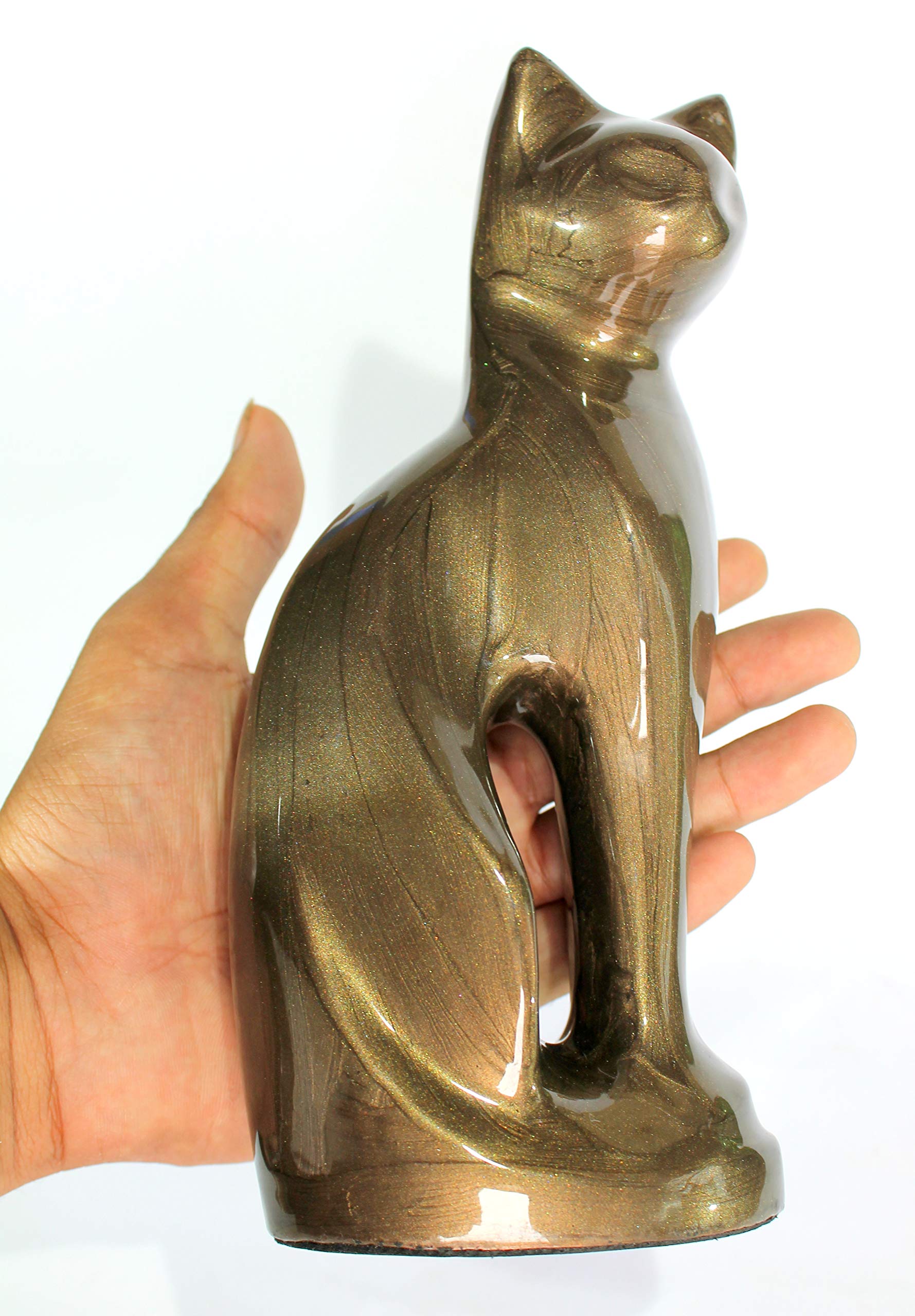 Dimensiones 5x9 pulgadas de urna gato eSplanade, espacio adecuado para cenizas.