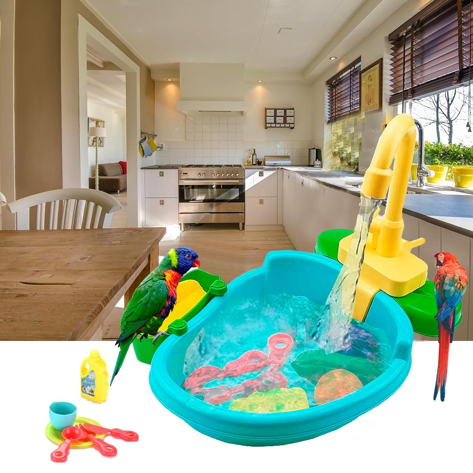 ESSGUO conjunto multifuncional para niños y aves, ideal para verano