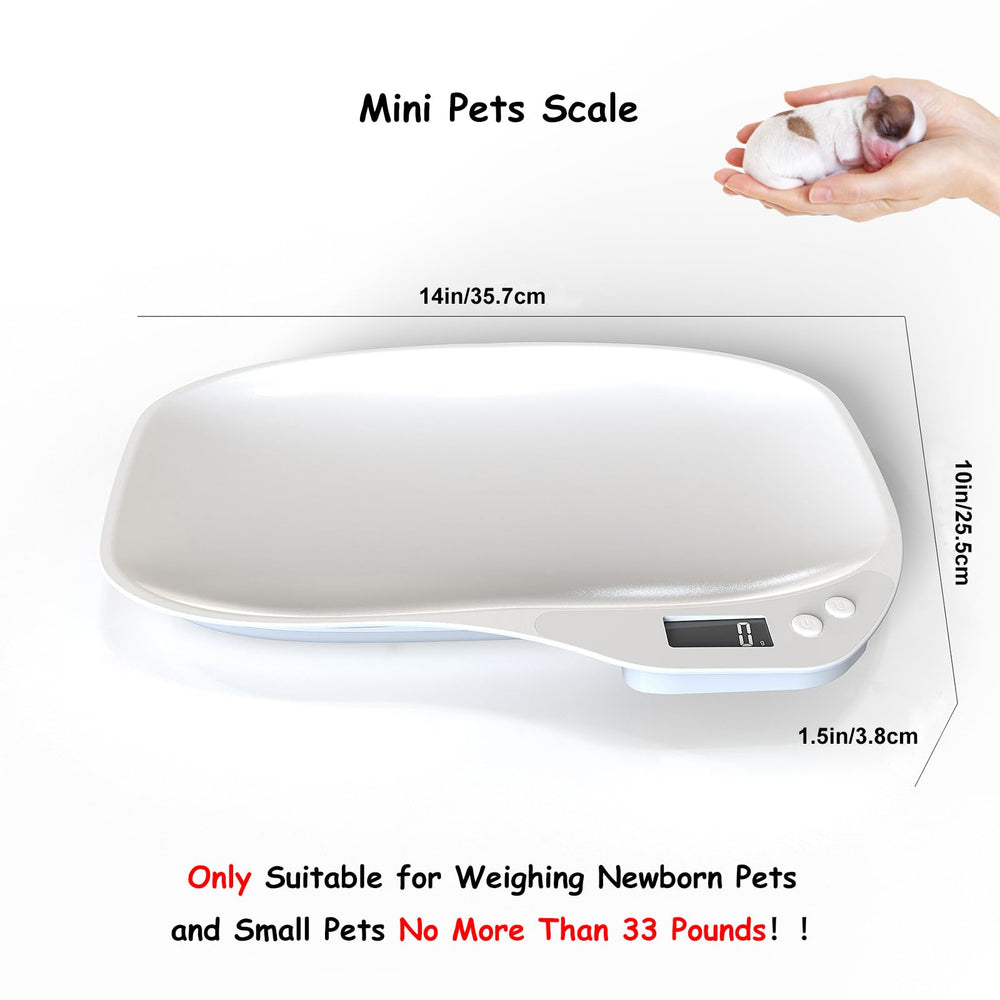 ESSGUO balanza digital para cachorros y gatitos, lectura rápida y precisa.