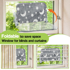 Essovee hamaca-ventana con luz nocturna, ideal para observar el exterior.