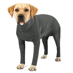 Etdane Traje de recuperación para perro con cremallera espalda, facilita vestirse durante la recuperación.