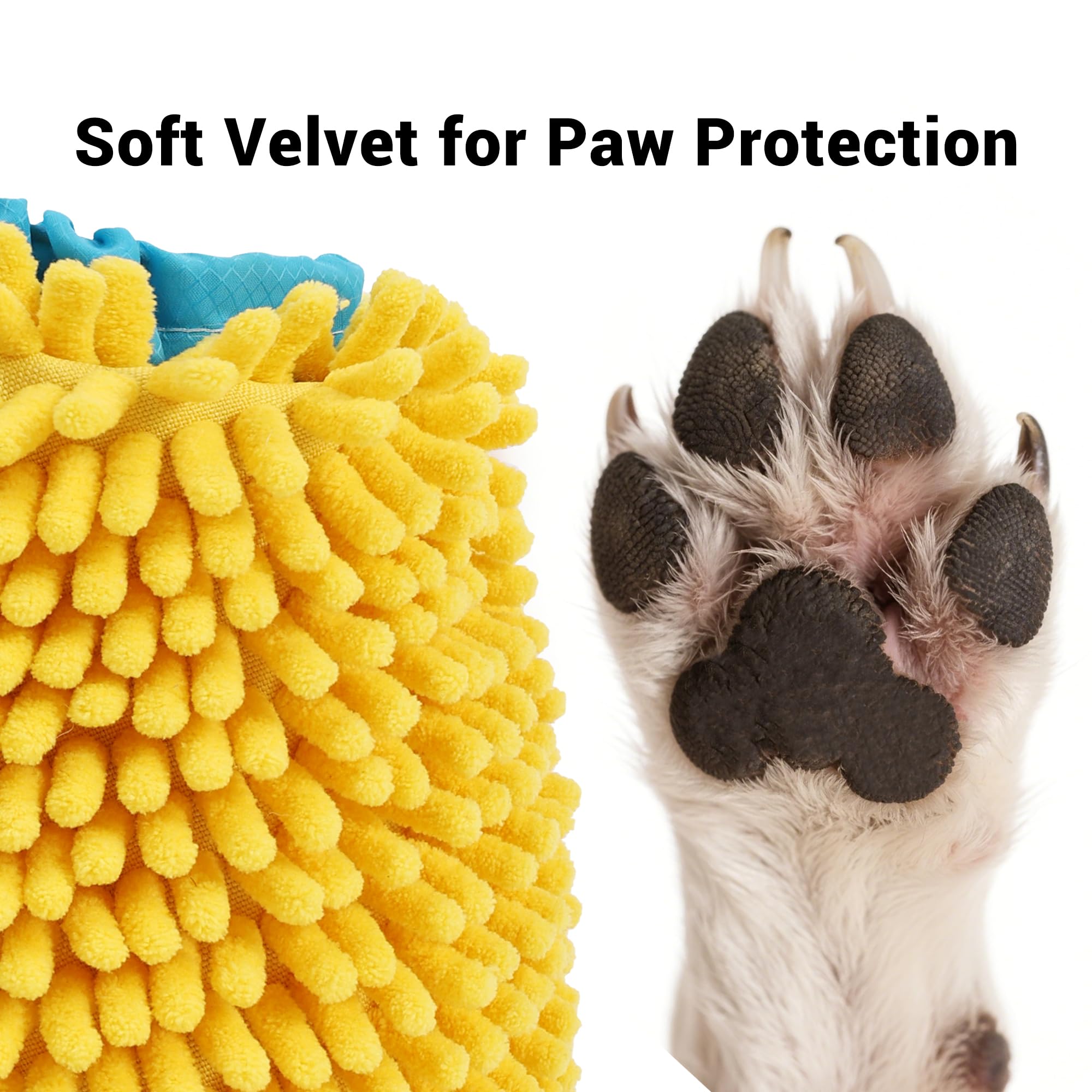 ETIAL material flexible e impermeable se adapta a cada pata para una limpieza suave.