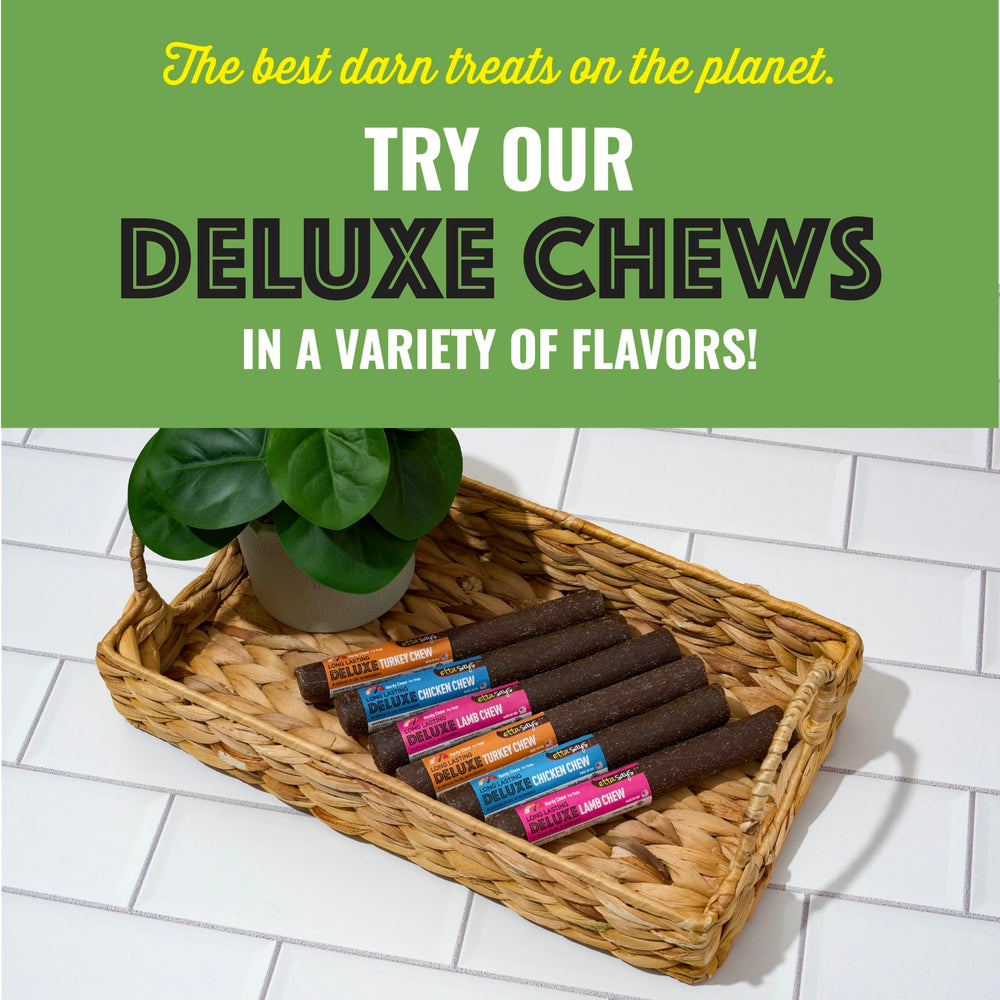 etta says! Deluxe Crunchy Dog Chews variedad y duración para sesiones de entrenamiento