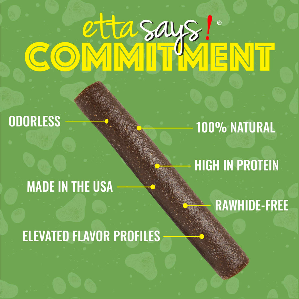 etta says! Deluxe Crunchy Dog Chews hecho en Estados Unidos, garantía de calidad