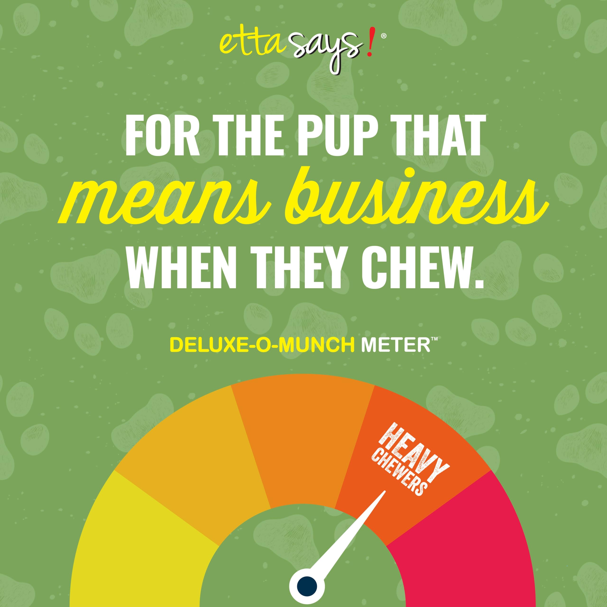 etta says! Deluxe Crunchy Dog Chews paquete de 12 para uso prolongado