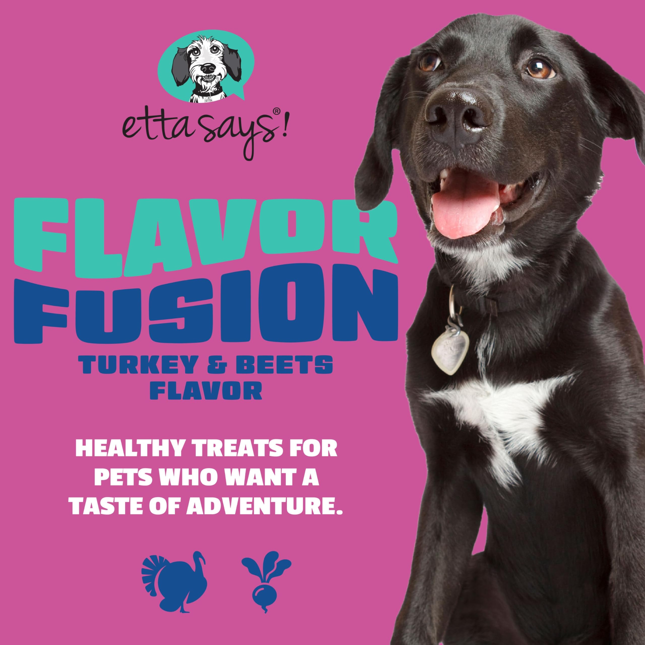etta says! Flavor Fusion masticables con forma de estrella para perros