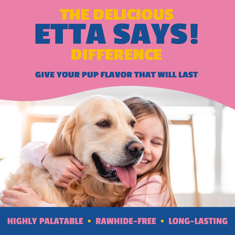 etta says! Masticable con forma estrella, atractivo para perros y fácil de digerir.