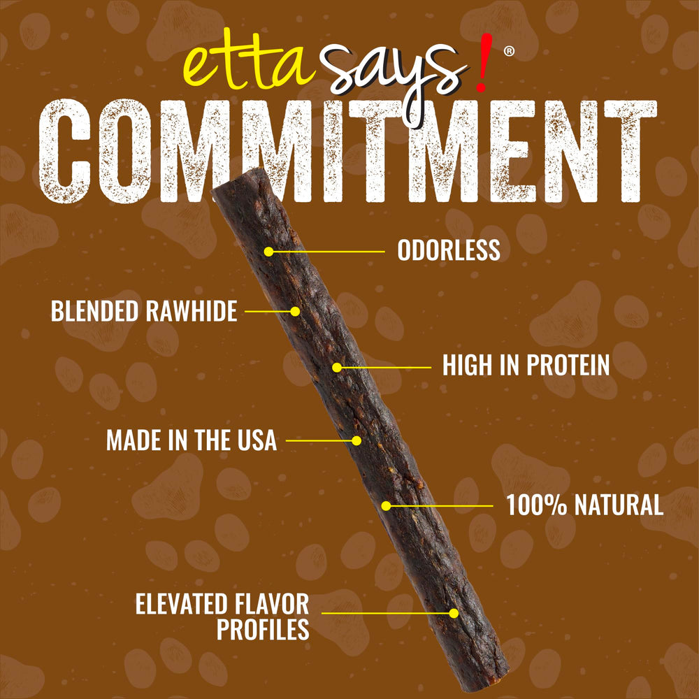 etta says! proteínas variadas para perros, masticables sabrosos y nutritivos.