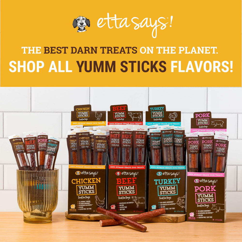 etta says! Yumm Sticks: ideal para entrenamiento y recompensa suave.