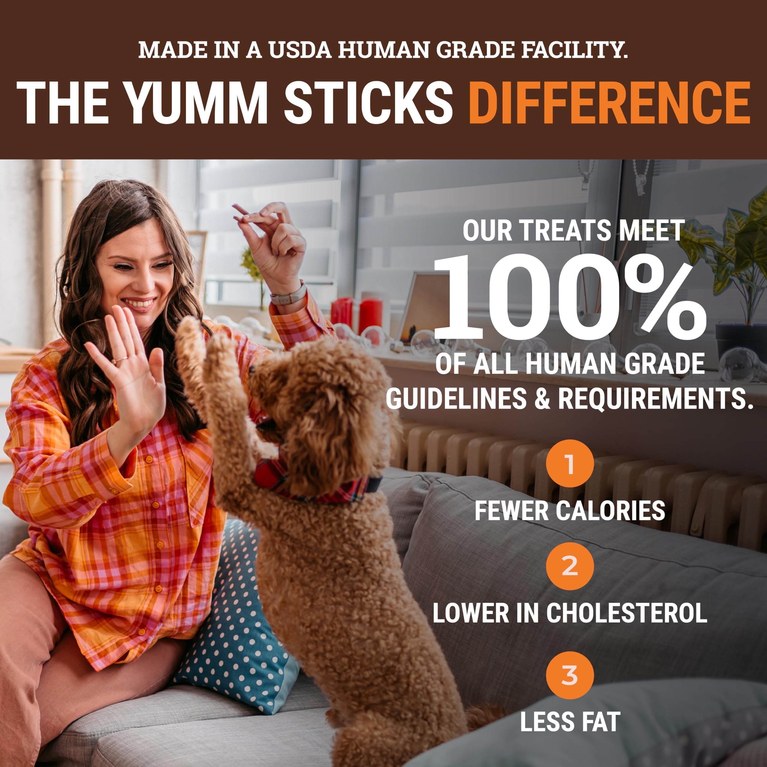 etta says! Yumm Sticks Premios para entrenamiento, suaves y fáciles de partir.