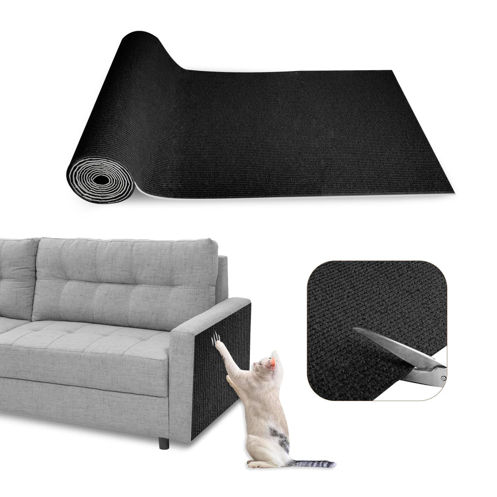 Eunice alfombra rasca-gato autoadhesiva con adherencia fuerte para proteger muebles.