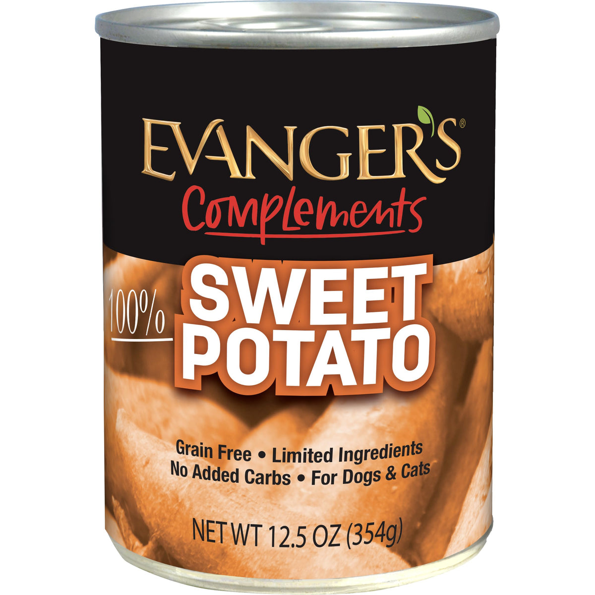 Evanger's Complements Patata Dulce en lata, opción sin granos para perros con sensibilidades.