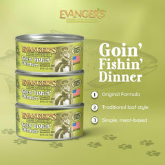 Textura loaf suave de Evanger's Goin’ Fishin’ Dinner facilita porciones