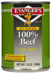 Evanger's Heritage Classic en lata de 13 oz con carne real para perros, opción sin granos.