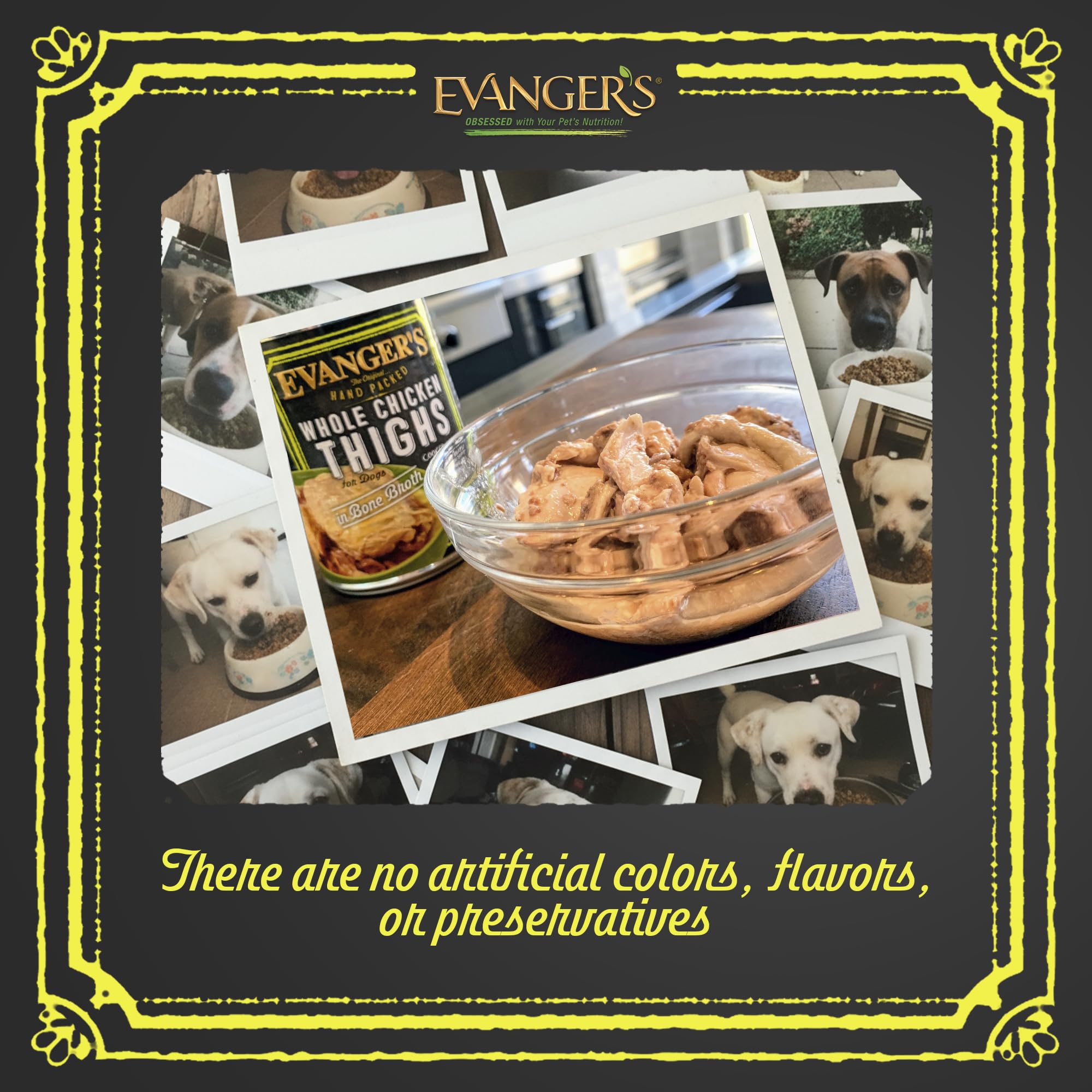 Evanger's Heritage Classics proteína única de pollo para dietas simples