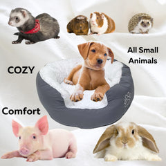 Cama Evelots donut vista lateral soporte suave para cuello y cabeza