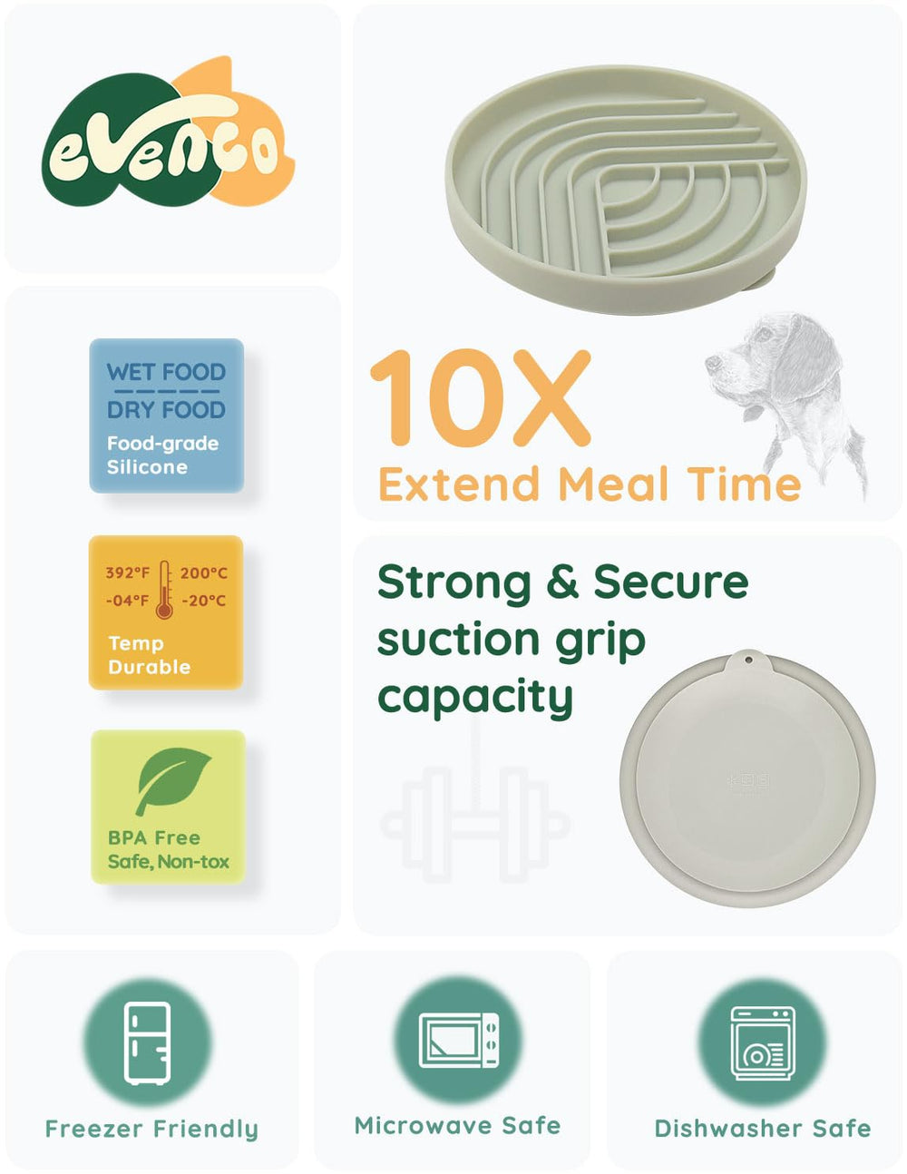Evenco promueve comidas lentas y diversidad de sabores para perros.