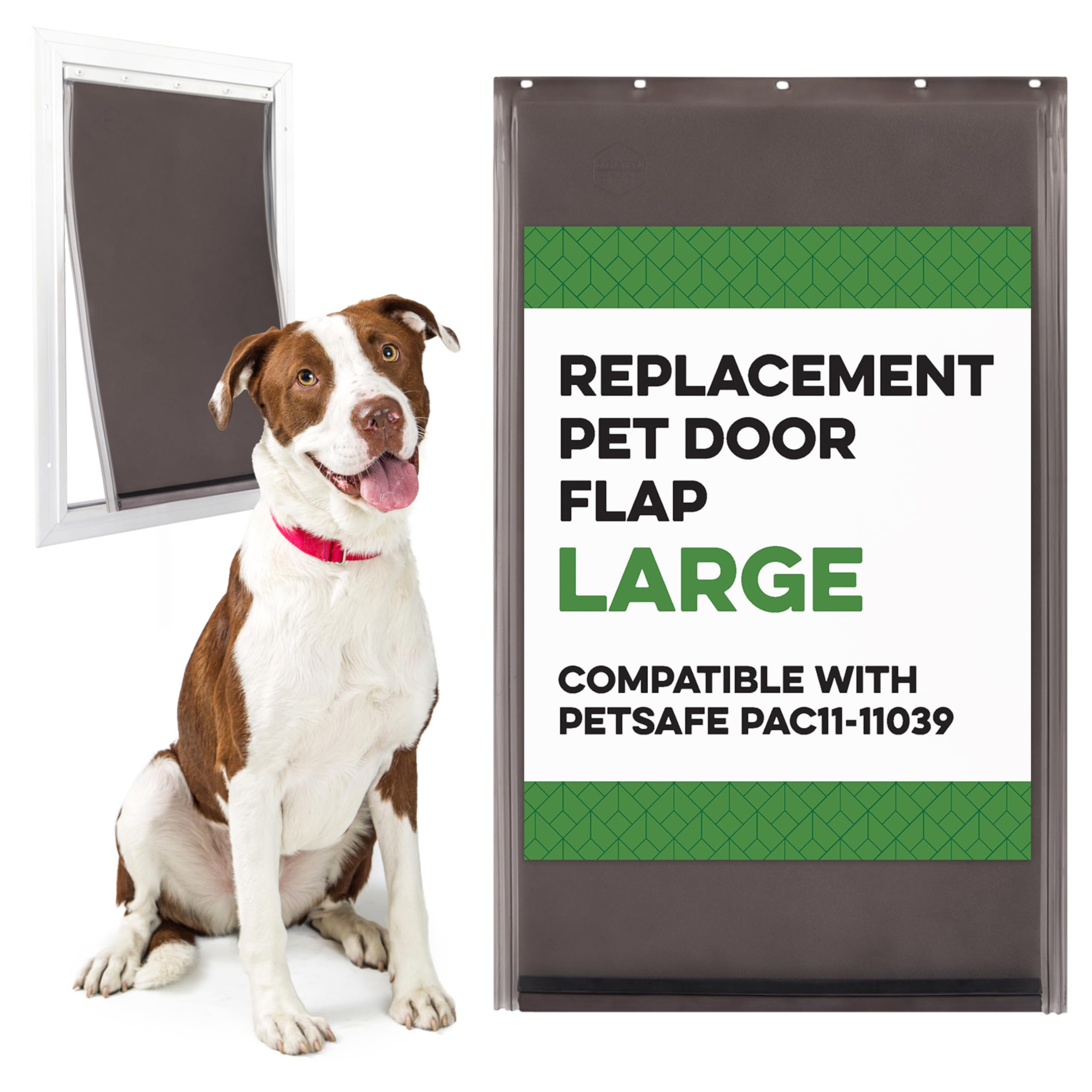 Evergreen Replacement Dog Door Flap, compatible con PetSafe, facilita acceso sin atascos