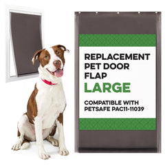 Evergreen Replacement Dog Door Flap, compatible con PetSafe, facilita acceso sin atascos