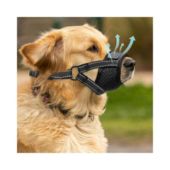 Bozal Evollax para perro con malla de aire, ventilación y confort para uso prolongado.