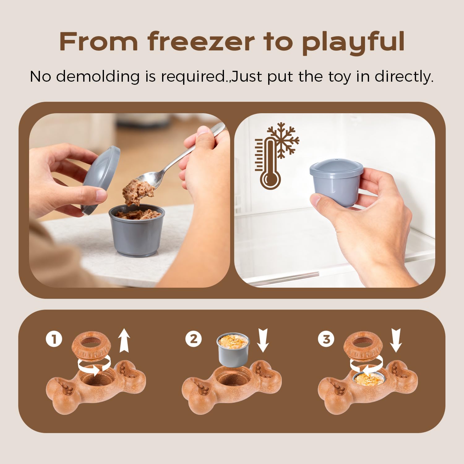 EHWZ Freeze Bone: material seguro para alimentos y duradero