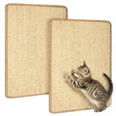 Exclaith dos tapetes de sisal para gatos, listos para arañar.