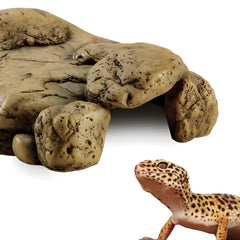 Exo Terra refugio natural para reptiles, se integra con cualquier terrario para un aspecto cohesivo.