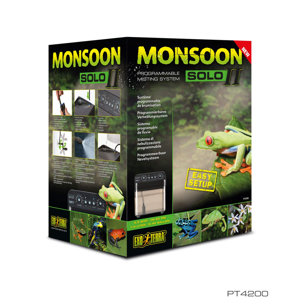 Exo Terra Monsoon Solo II para terrario e invernadero.