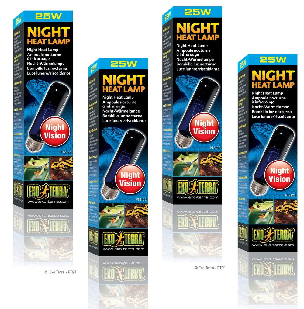 Exo Terra Night-Glo: lámpara lunar de 25W para terrario, iluminación nocturna sin UVB.