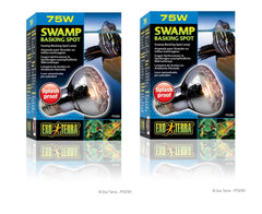 Lámpara Exo Terra Swamp Glo 75W para terrario, calor estable.