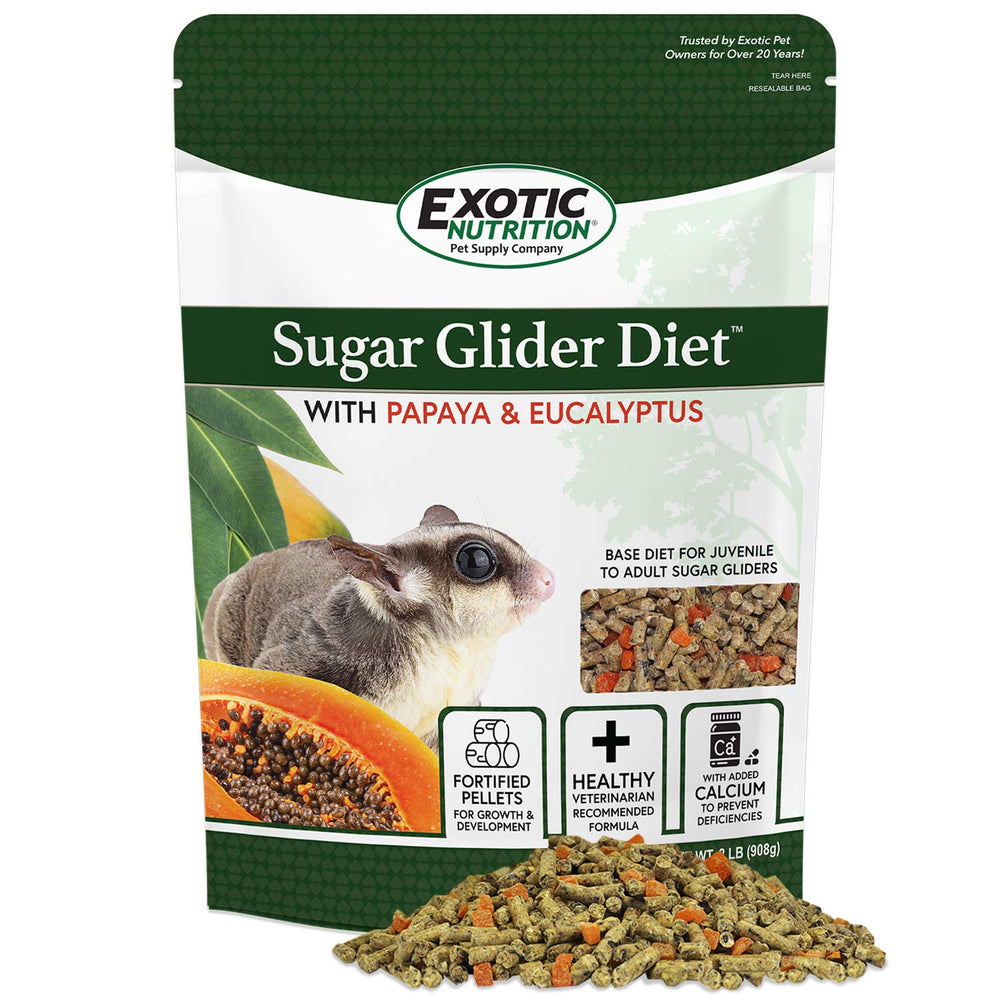 Dieta Exotic Nutrition Sugar Glider con granulos para alimentación balanceada