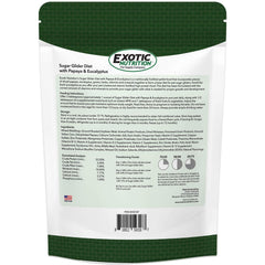 Dieta Exotic Nutrition Sugar Glider con papaya en trozos para sabor