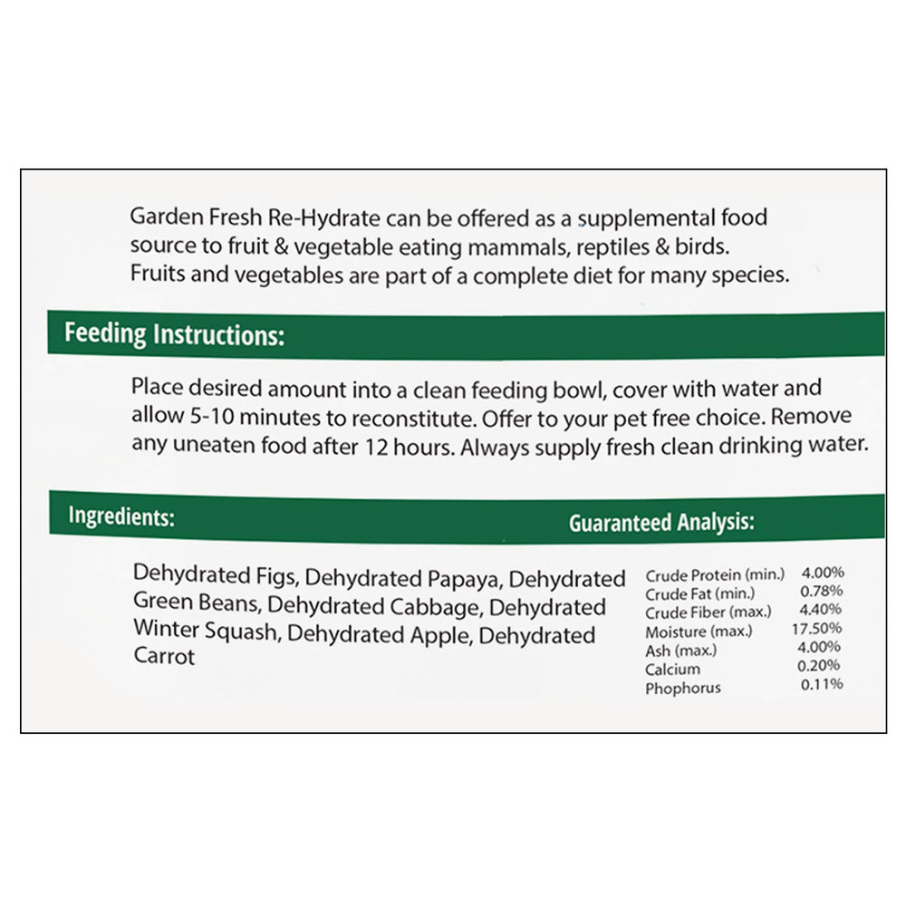 Variedad de dietas para sugar gliders con alimentos suplementarios.