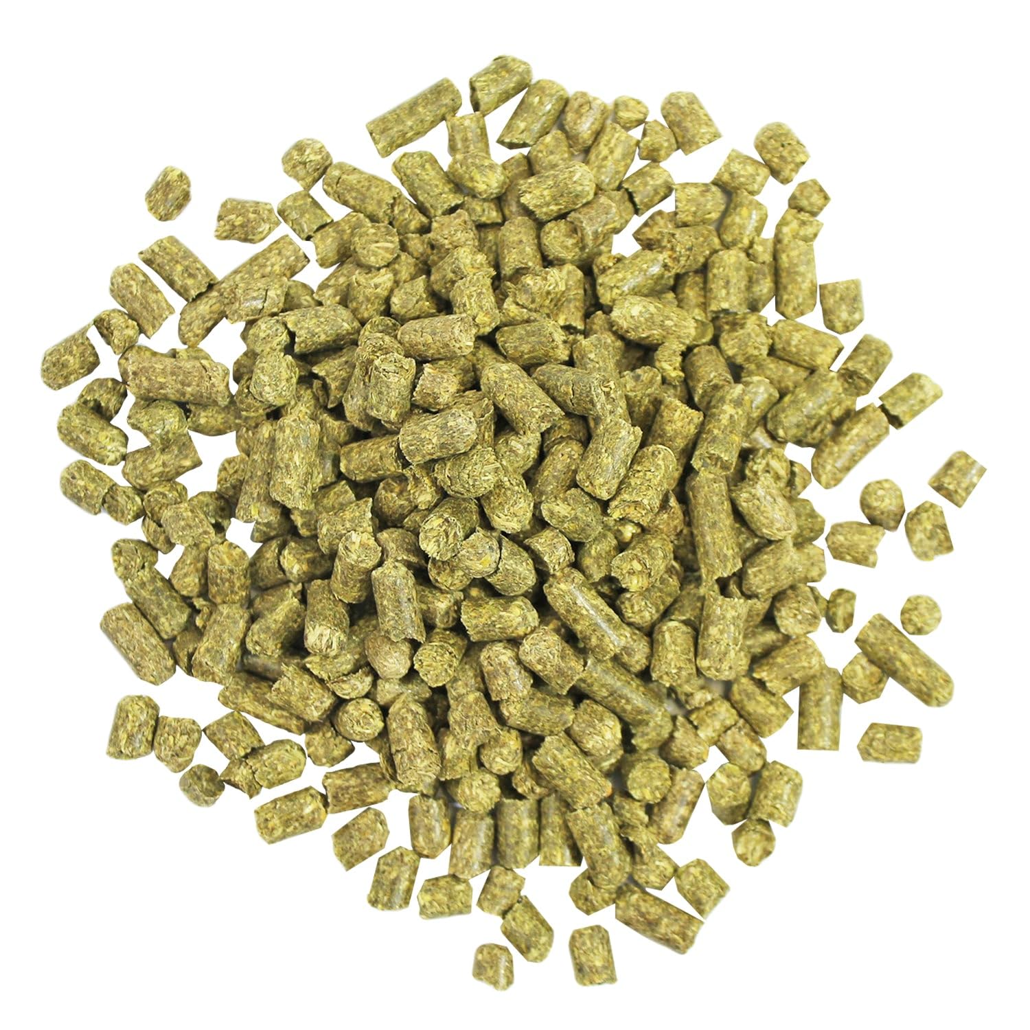 Pellets Timothy de Exotic Nutrition: bolsa visible, alimento completo con alta fibra para mascotas.