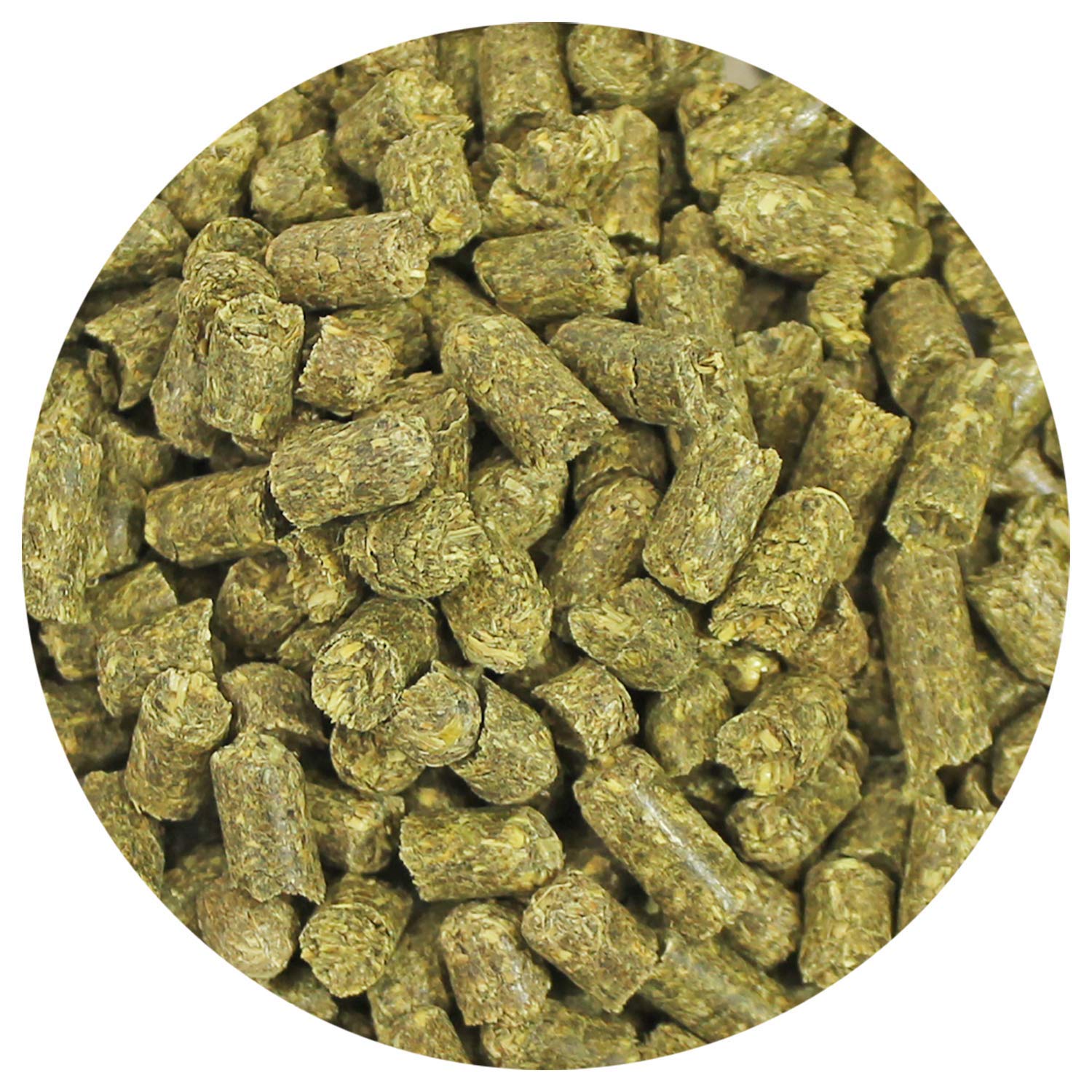Timothy Pellets Exotic Nutrition, textura suave para roedores y dieta equilibrada.